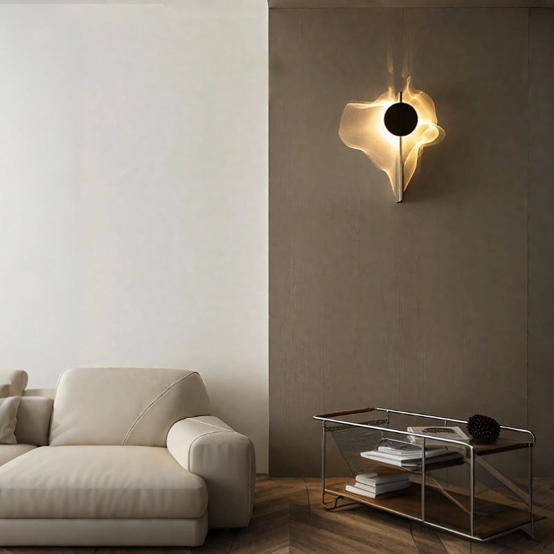 Wall Sconce Modern Ripple Adjustable Metal LED Light - Image 7