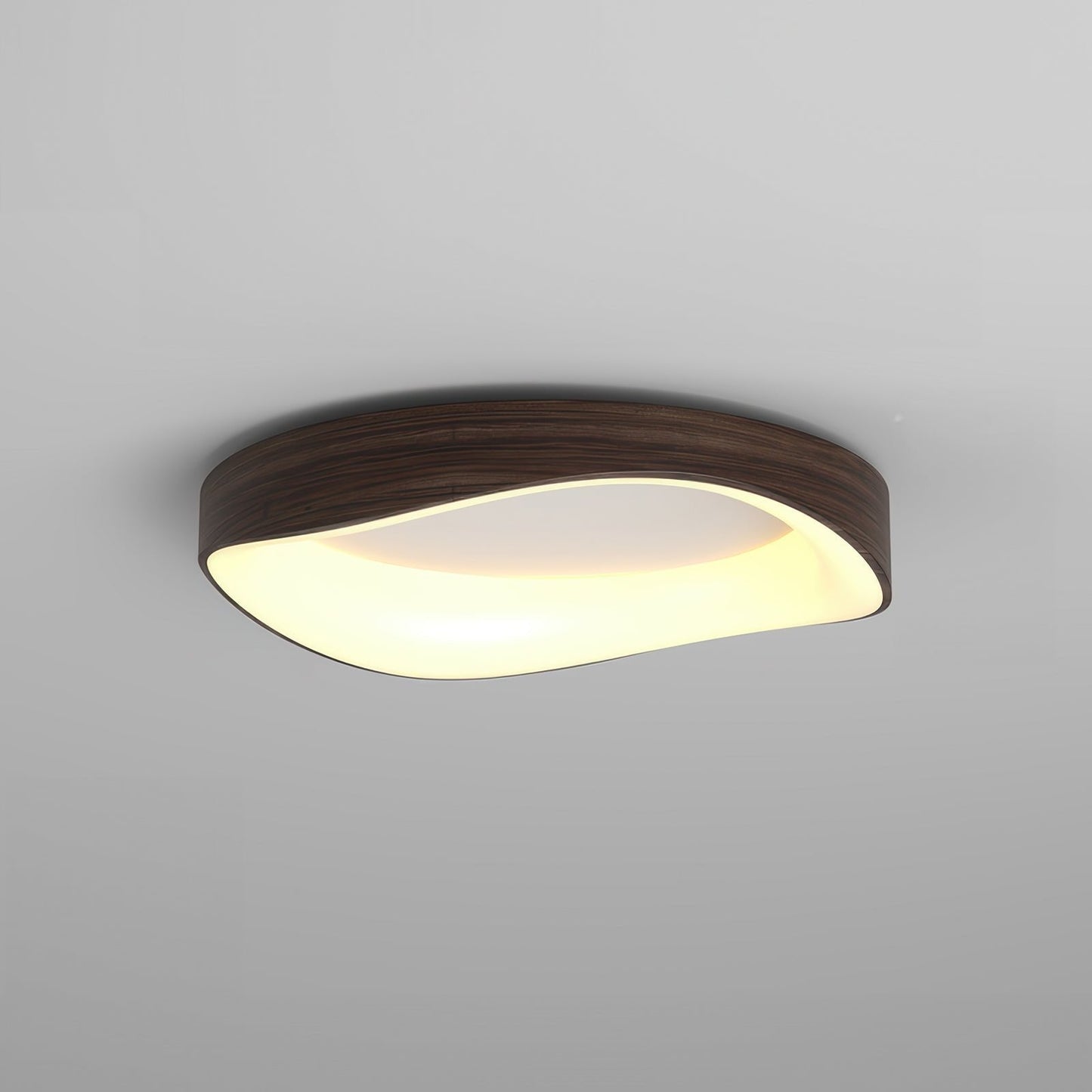 Nordisk kunstnerisk træstruktur loftslampe