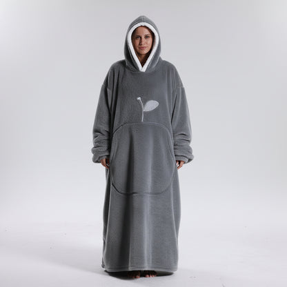 Oversized Hoodie Blanket Adults Soft Wearable Blanket Cold Days