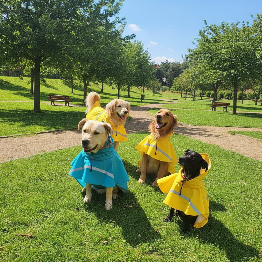 Waterproof Dog Raincoat Adjustable Hooded Design Pet Raincoat - Image 6