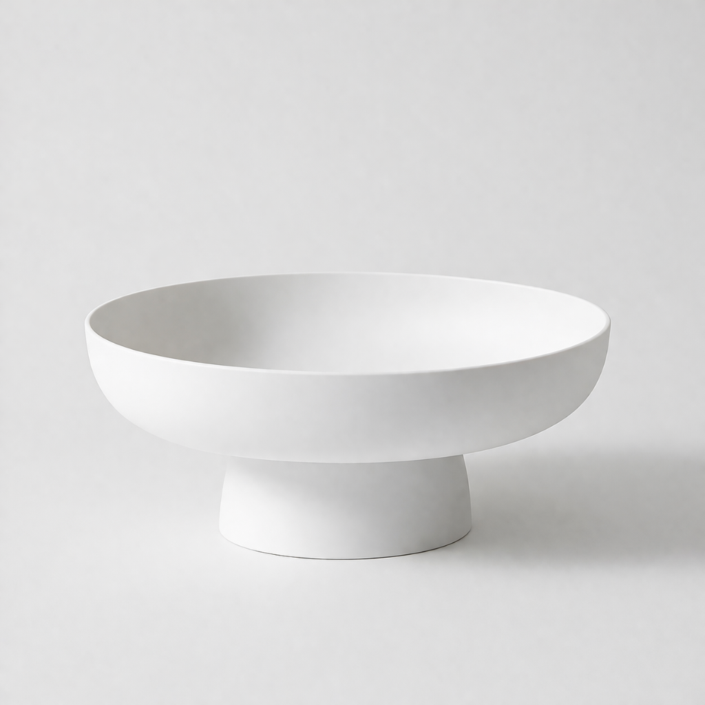 Table Fruit Bowl Pedestal Decorative Kitchen Counter Serving Bowl
