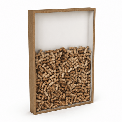 Wine Cork Frame Home Decor Stylish Wall Display Holder - Image 4