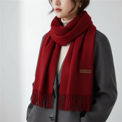 Winter Scarf Warm Cozy Cashmere Winter Soft Texture - Image 1