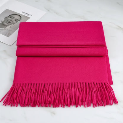Winter Scarf Warm Cozy Cashmere Winter Soft Texture - Image 3