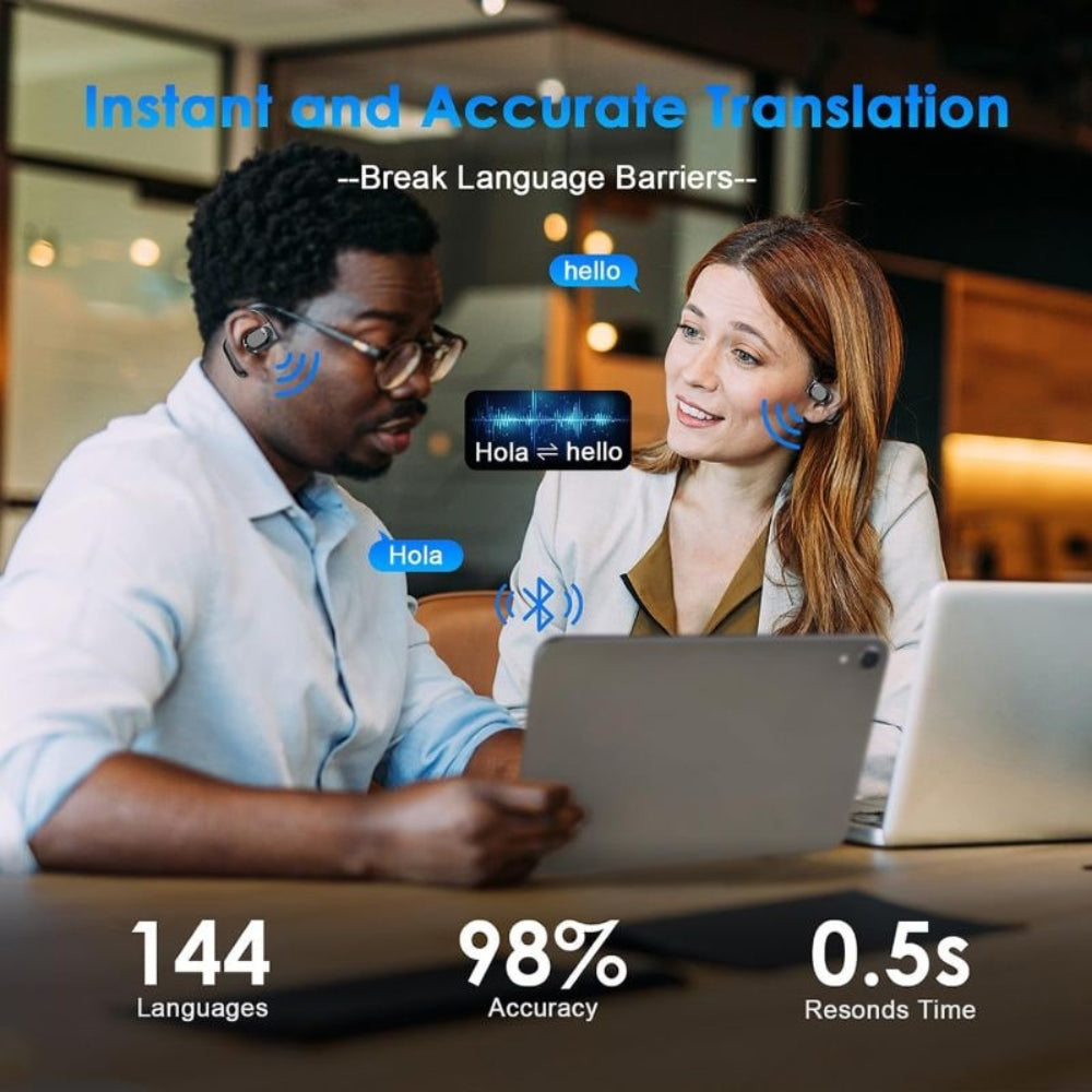 Wireless Earbuds Type C Charging Smart Translation Function - Image 2