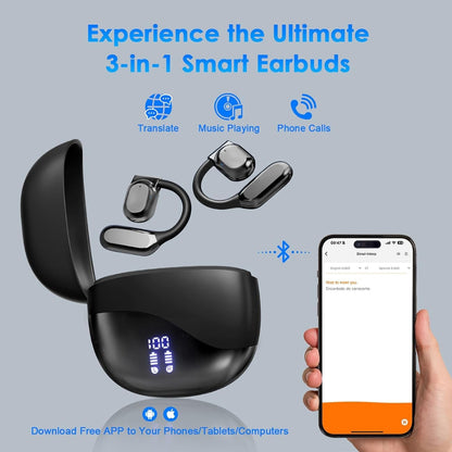 Wireless Earbuds Type C Charging Smart Translation Function - Image 5