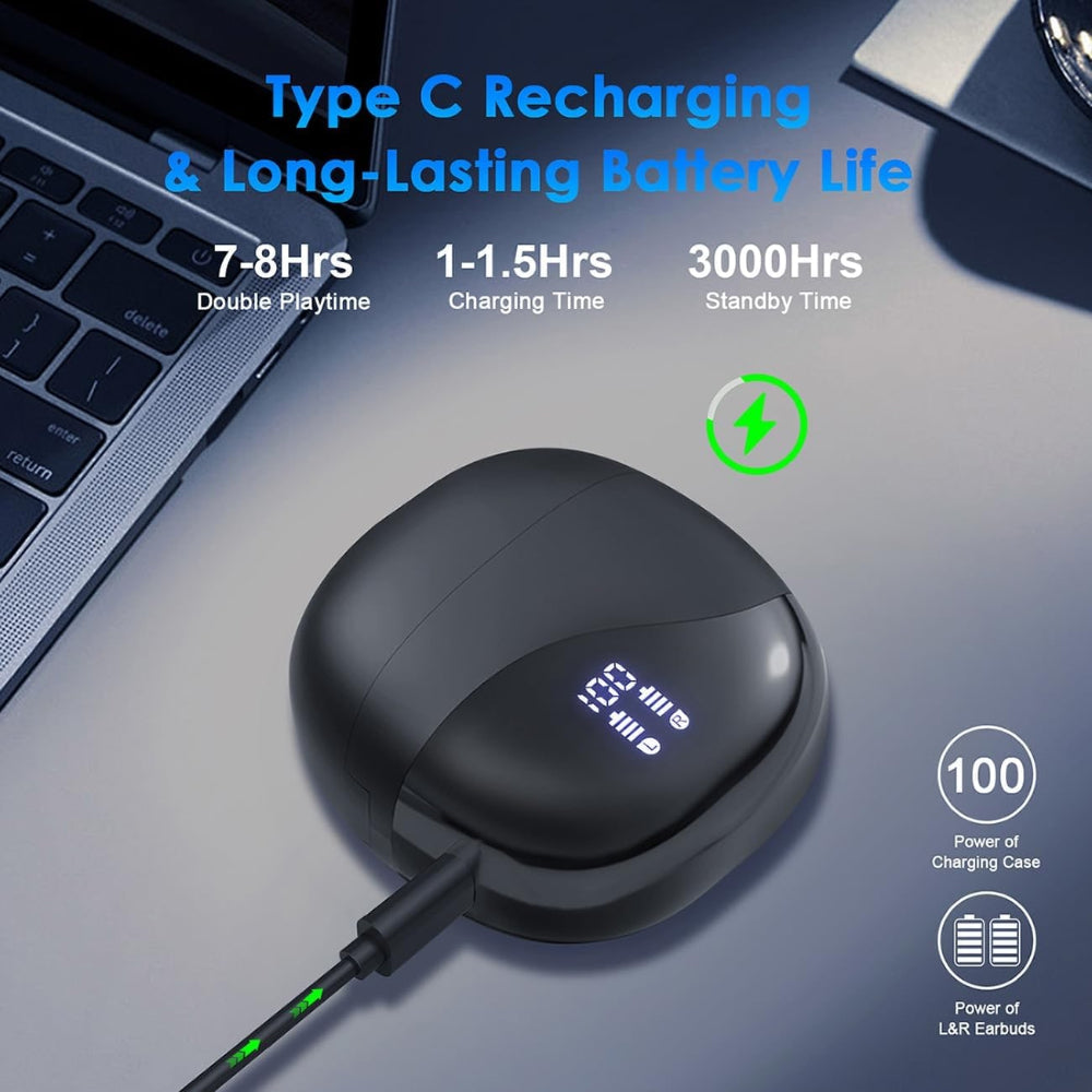 Wireless Earbuds Type C Charging Smart Translation Function - Image 6