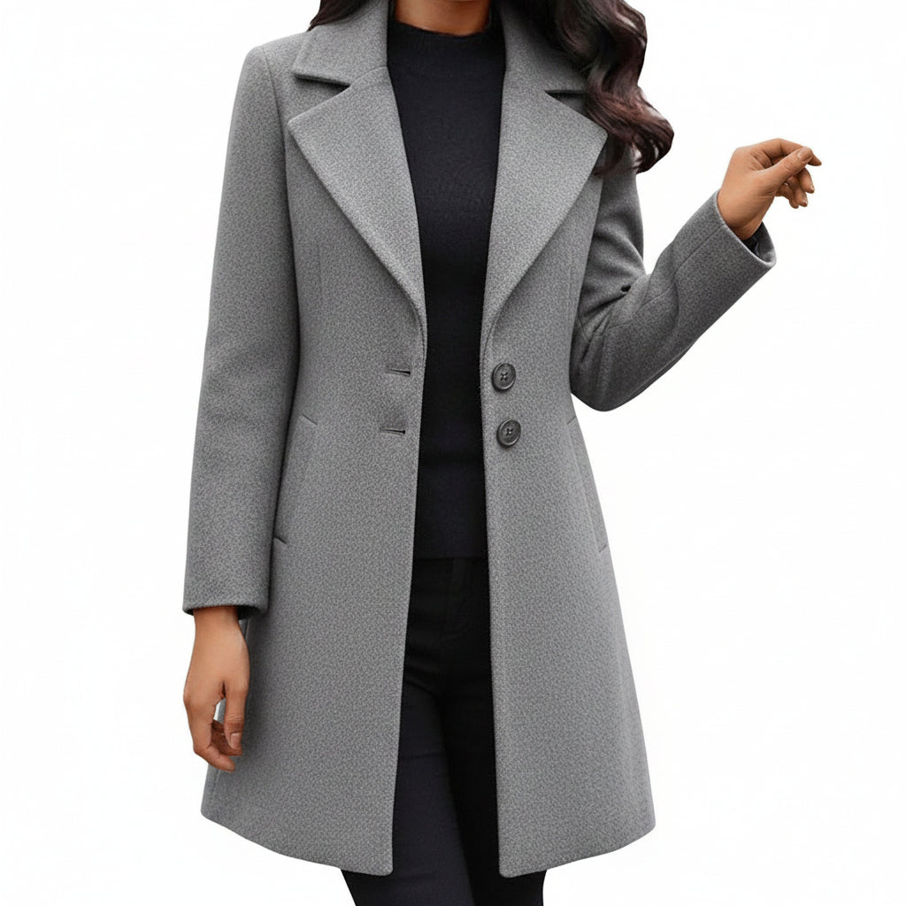 Womens Coat Water Resistant Hooded Belted Longline - Image 2