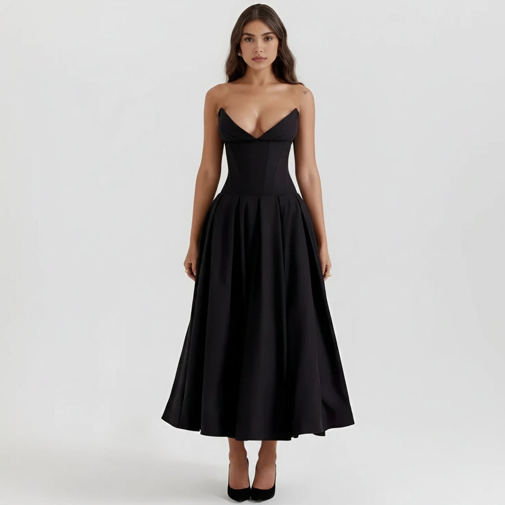 Women's Cocktail Dress Midi Off Shoulder | Party Dress - Image 1