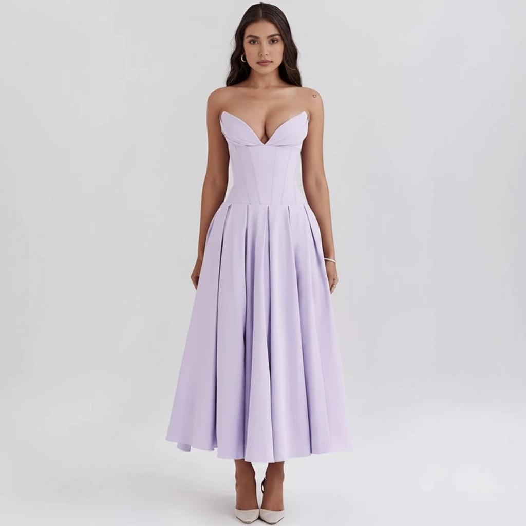 Women's Cocktail Dress Midi Off Shoulder | Party Dress - Image 17