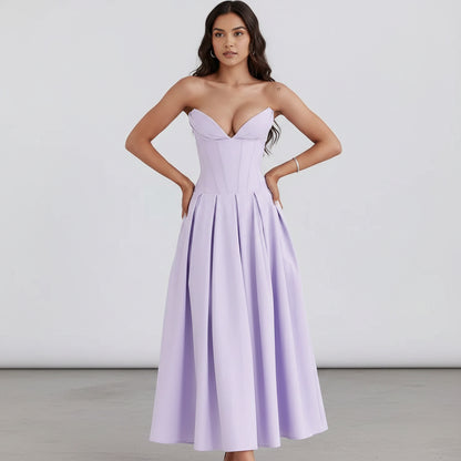 Women's Cocktail Dress Midi Off Shoulder | Party Dress - Image 18