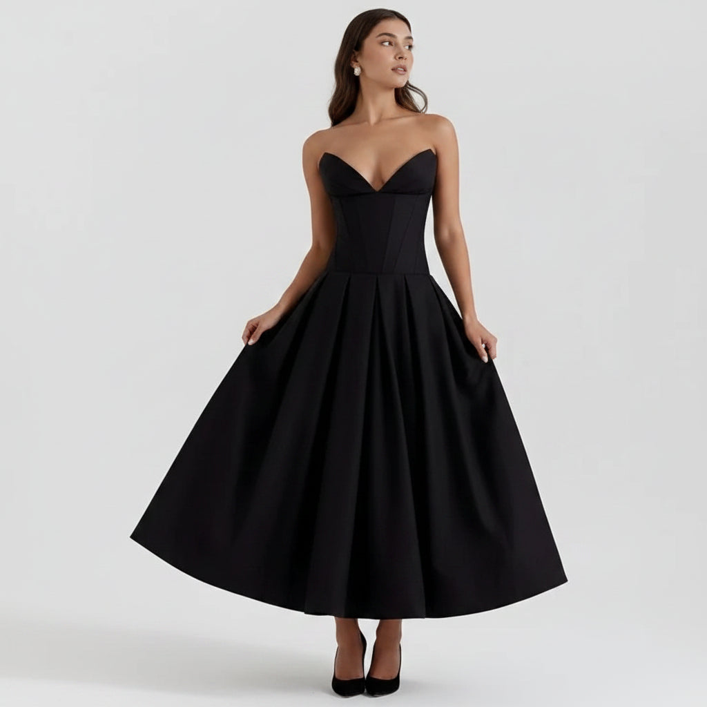 Women's Cocktail Dress Midi Off Shoulder | Party Dress - Image 2