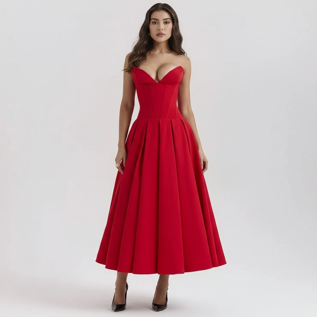 Women's Cocktail Dress Midi Off Shoulder | Party Dress - Image 6