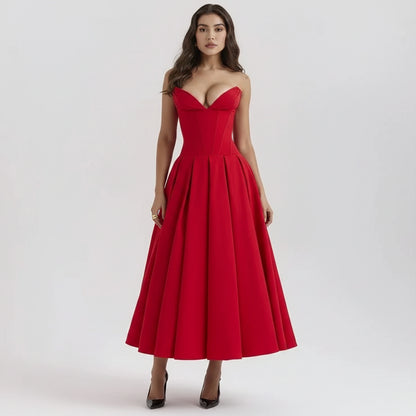 Women's Cocktail Dress Midi Off Shoulder | Party Dress - Image 6