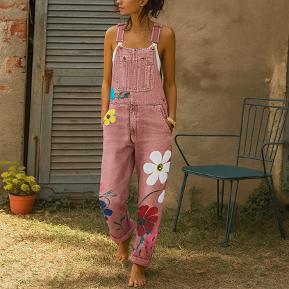 Women's Floral Jumpsuit Casual | Fashionable Wear - Image 1