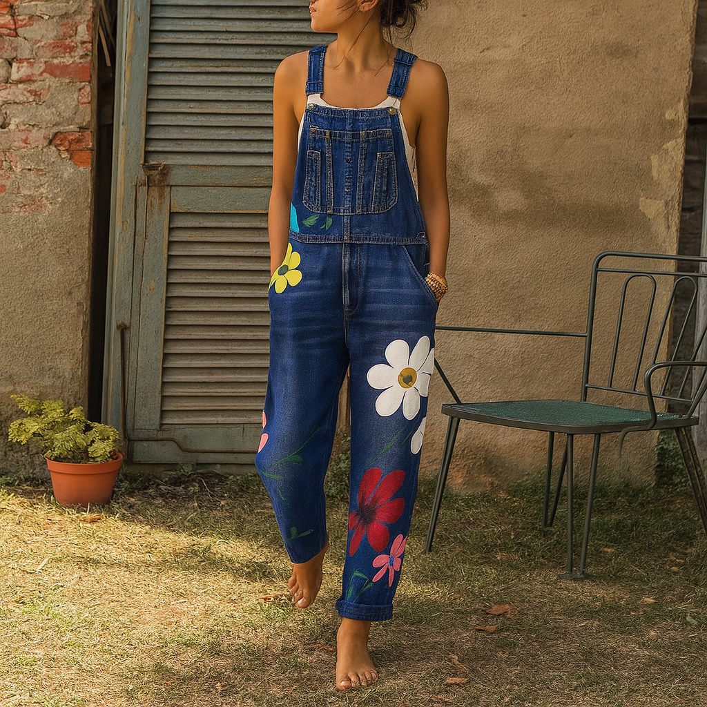 Women's Floral Jumpsuit Casual | Fashionable Wear - Image 2