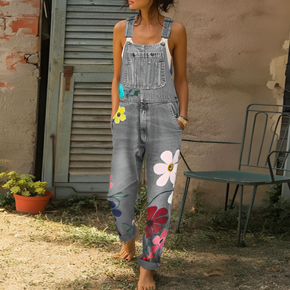 Women's Floral Jumpsuit Casual | Fashionable Wear - Image 3
