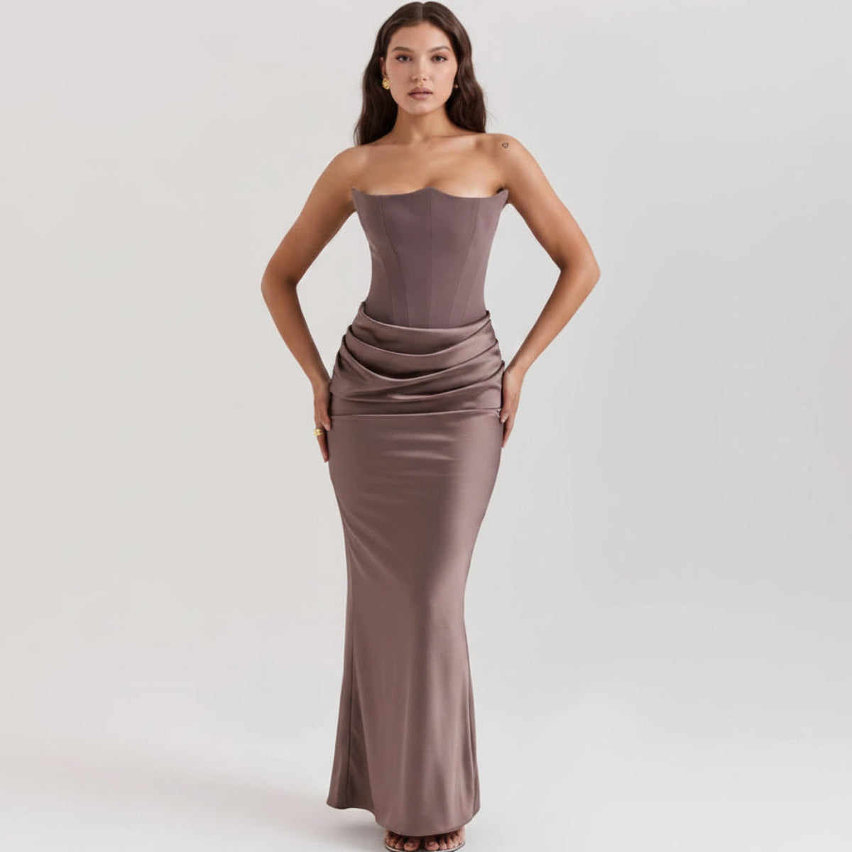 Women's Formal Corset Dress Sleek | Evening Gown - Image 1
