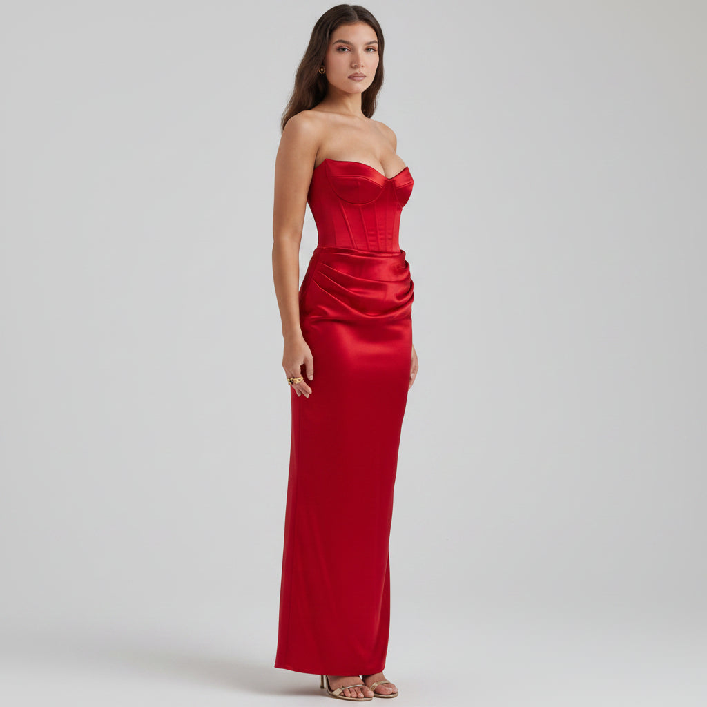 Womens Formal Dress Corset Evening Gown - Image 12