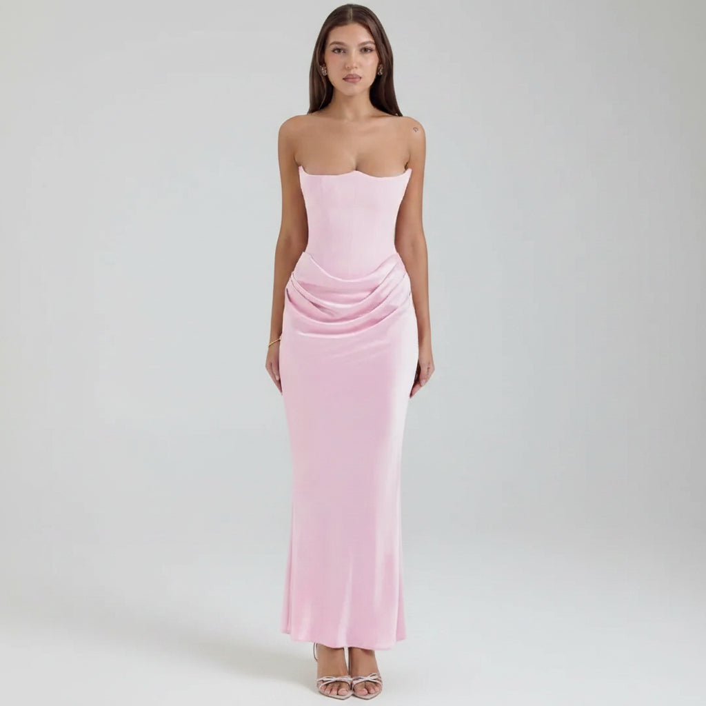 Womens Formal Dress Corset Evening Gown - Image 28