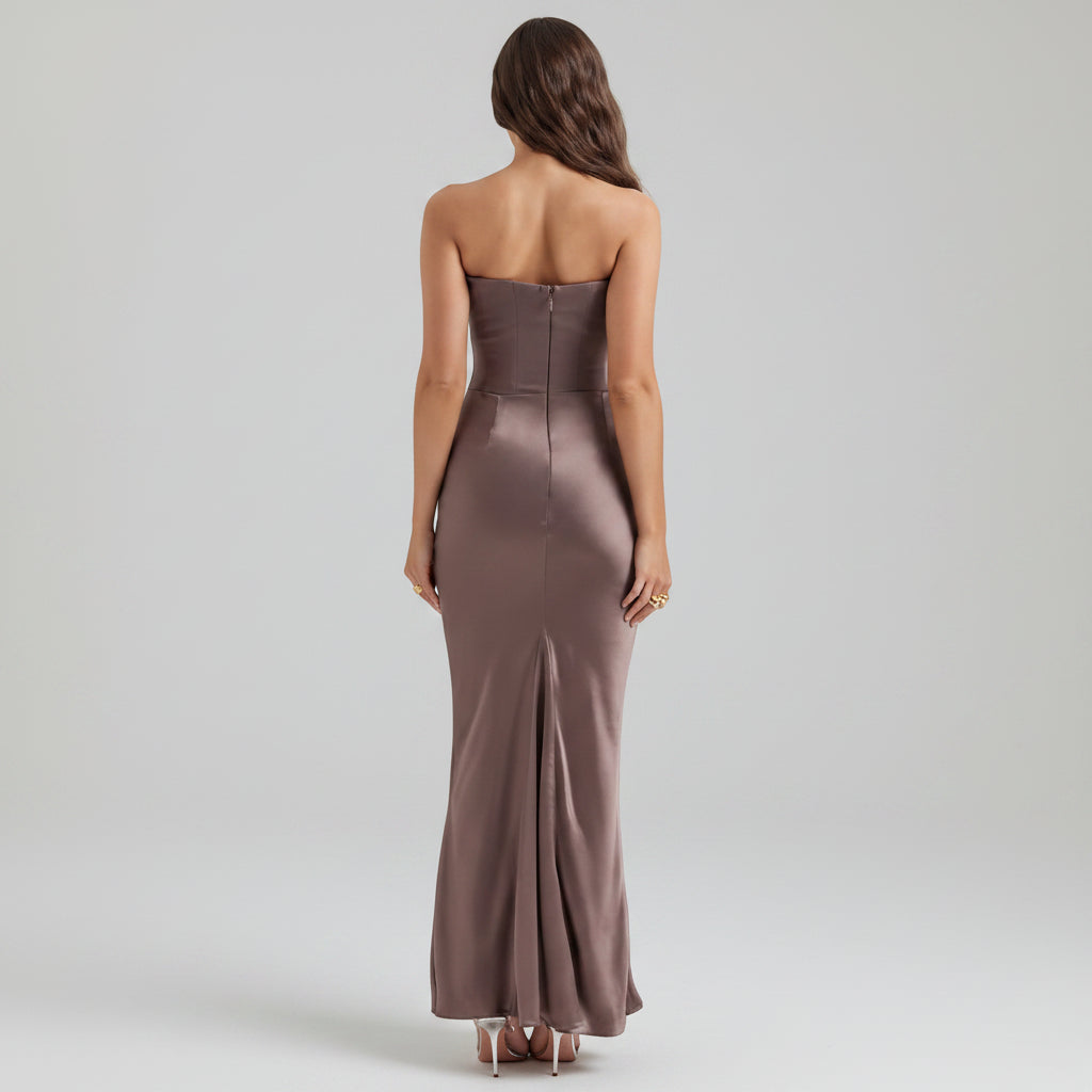 Womens Formal Dress Corset Evening Gown - Image 4