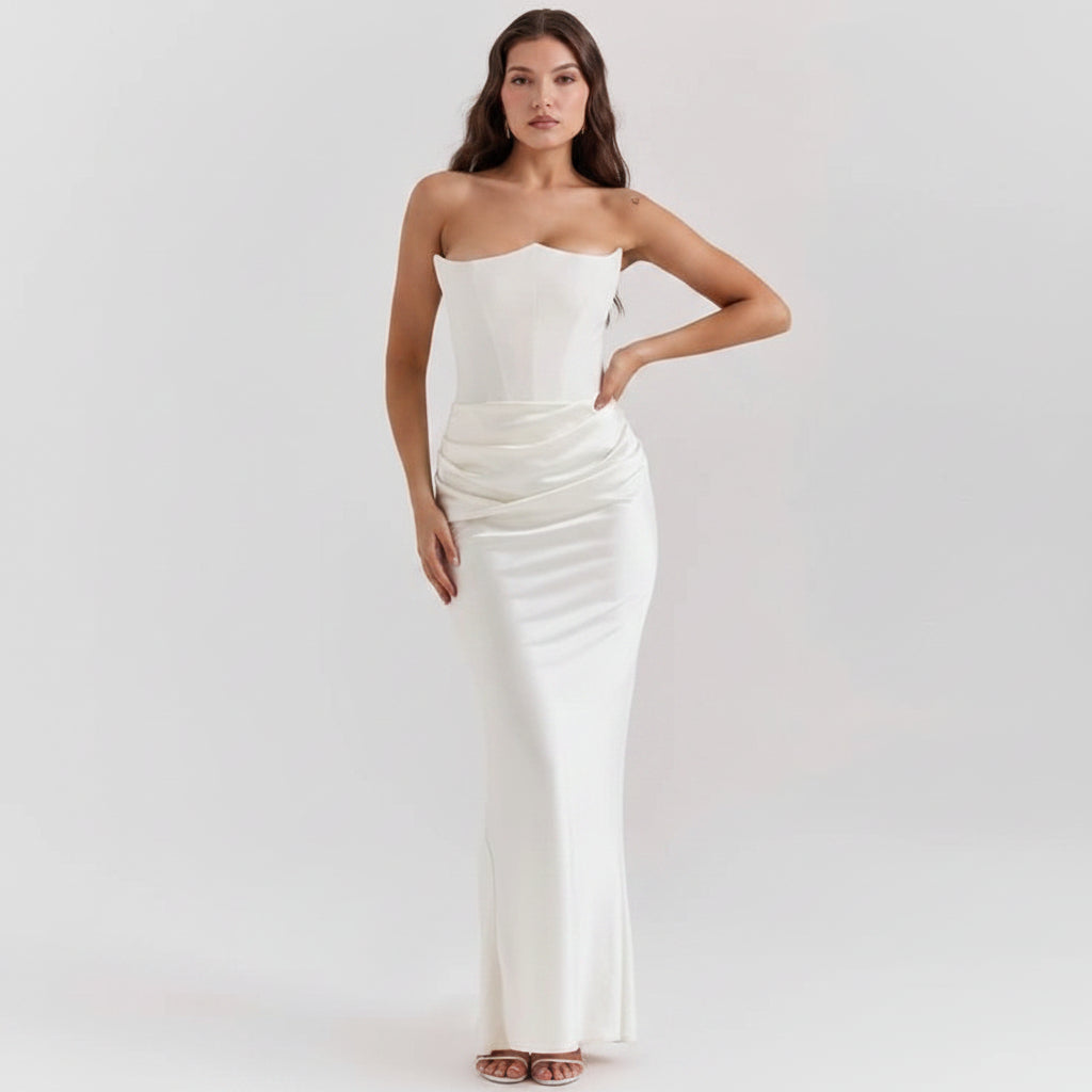 Womens Formal Dress Corset Evening Gown - Image 6