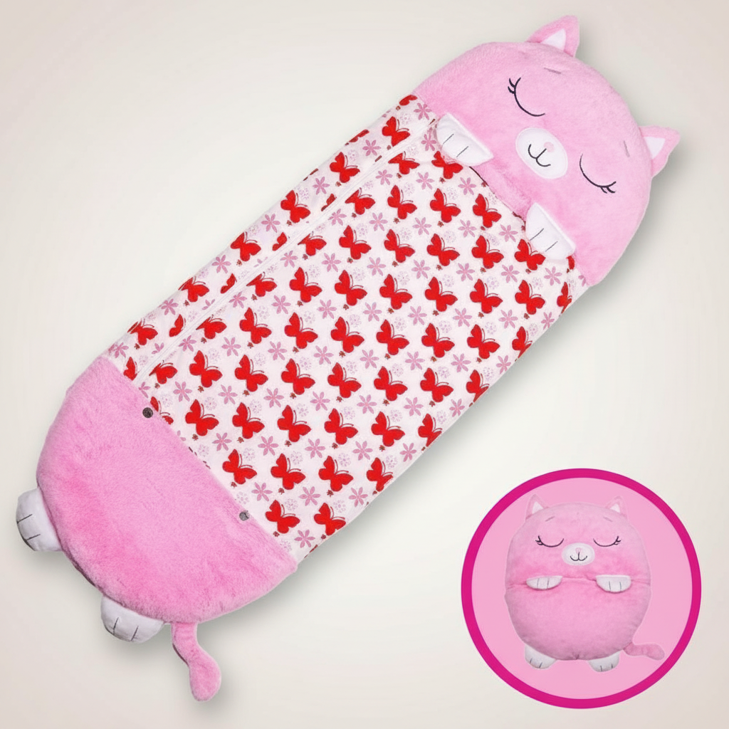 Womens Kids Sleeping Bag Lightweight Hooded Sack - Image 11