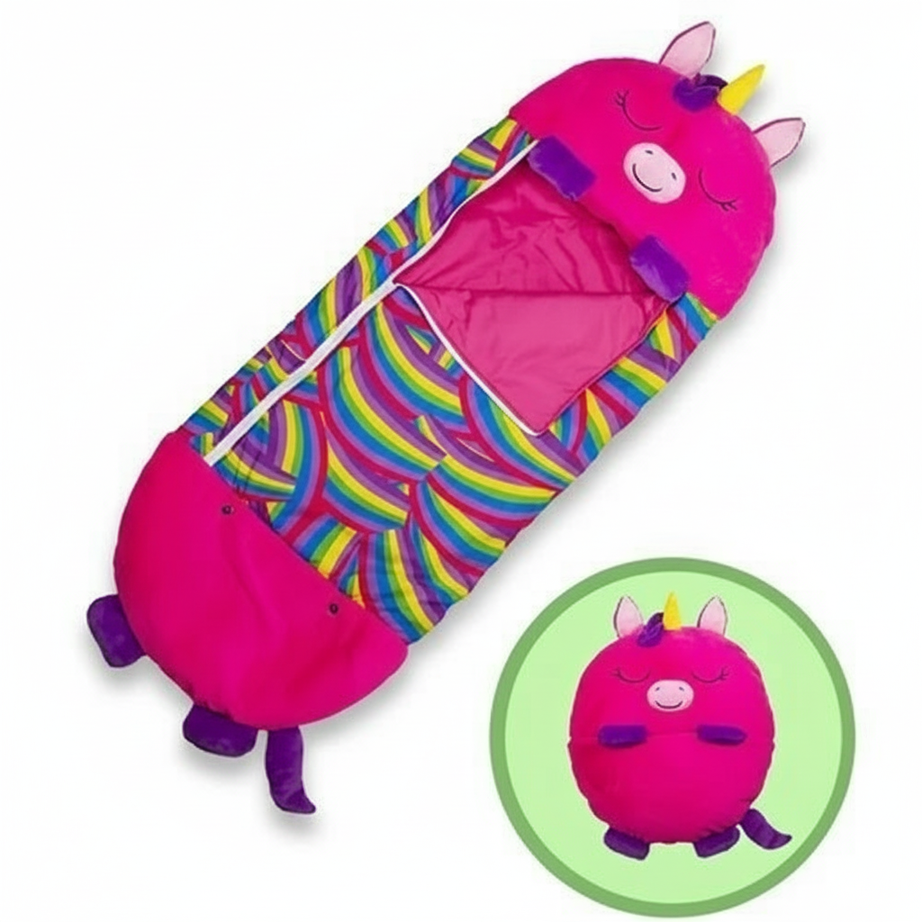 Womens Kids Sleeping Bag Lightweight Hooded Sack - Image 3