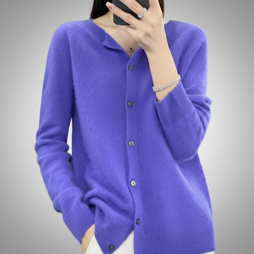 Womens Knitted Sweater Cardigan Warm - Image 1