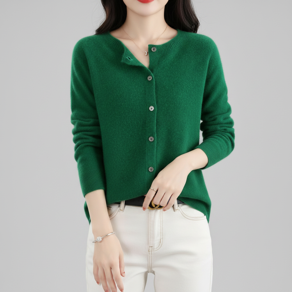 Womens Knitted Sweater Cardigan Warm - Image 5
