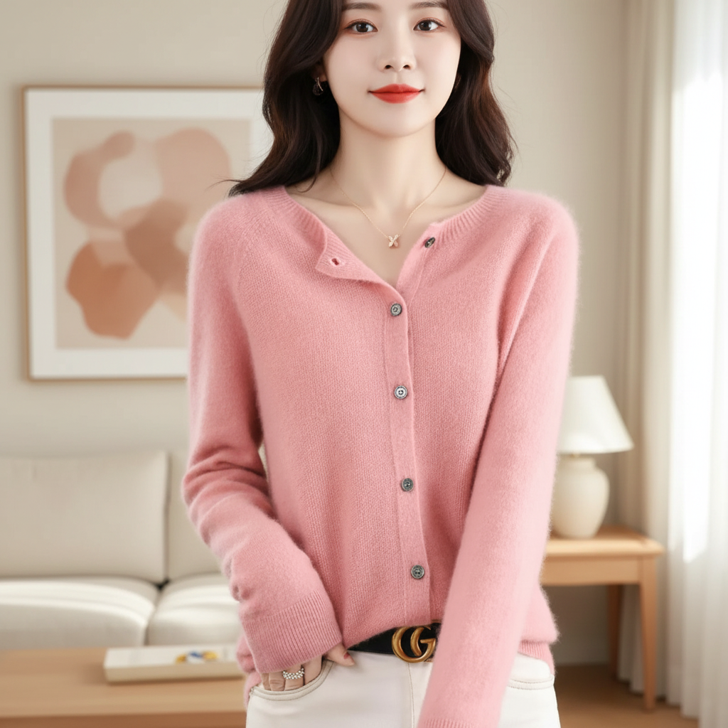 Womens Knitted Sweater Cardigan Warm - Image 9