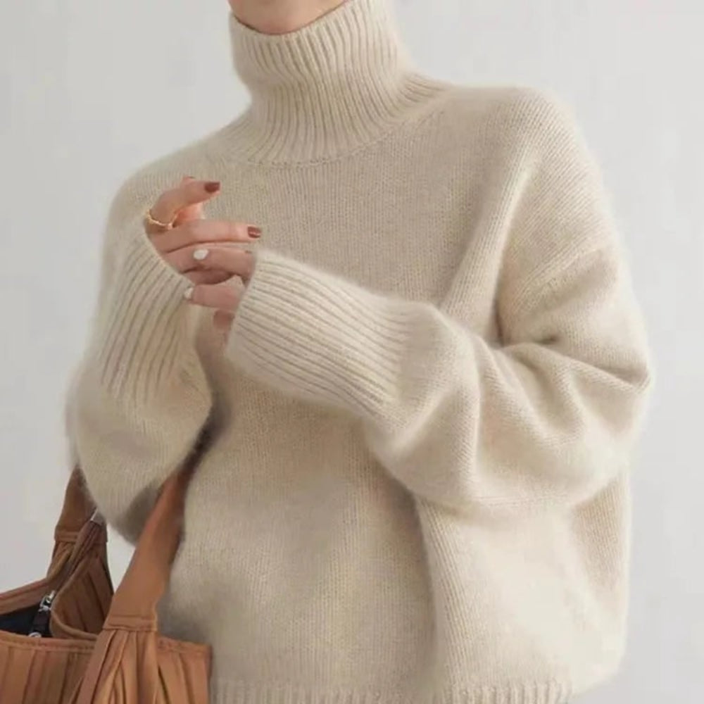 Womens Sweater Turtleneck Cashmere Winter Wear - Image 1