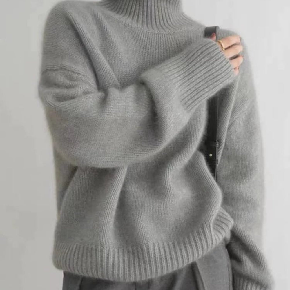 Womens Sweater Turtleneck Cashmere Winter Wear - Image 3