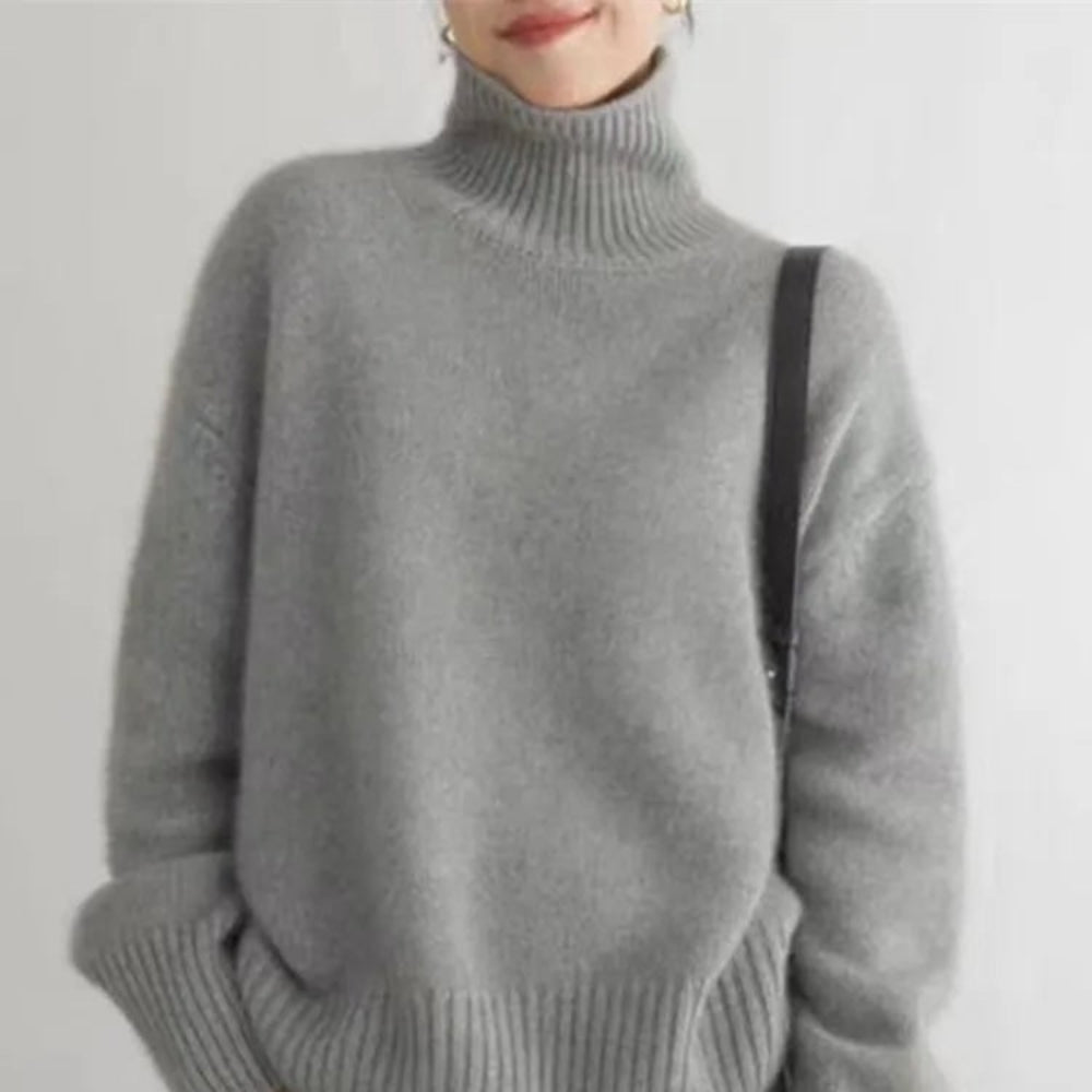 Womens Sweater Turtleneck Cashmere Winter Wear - Image 4