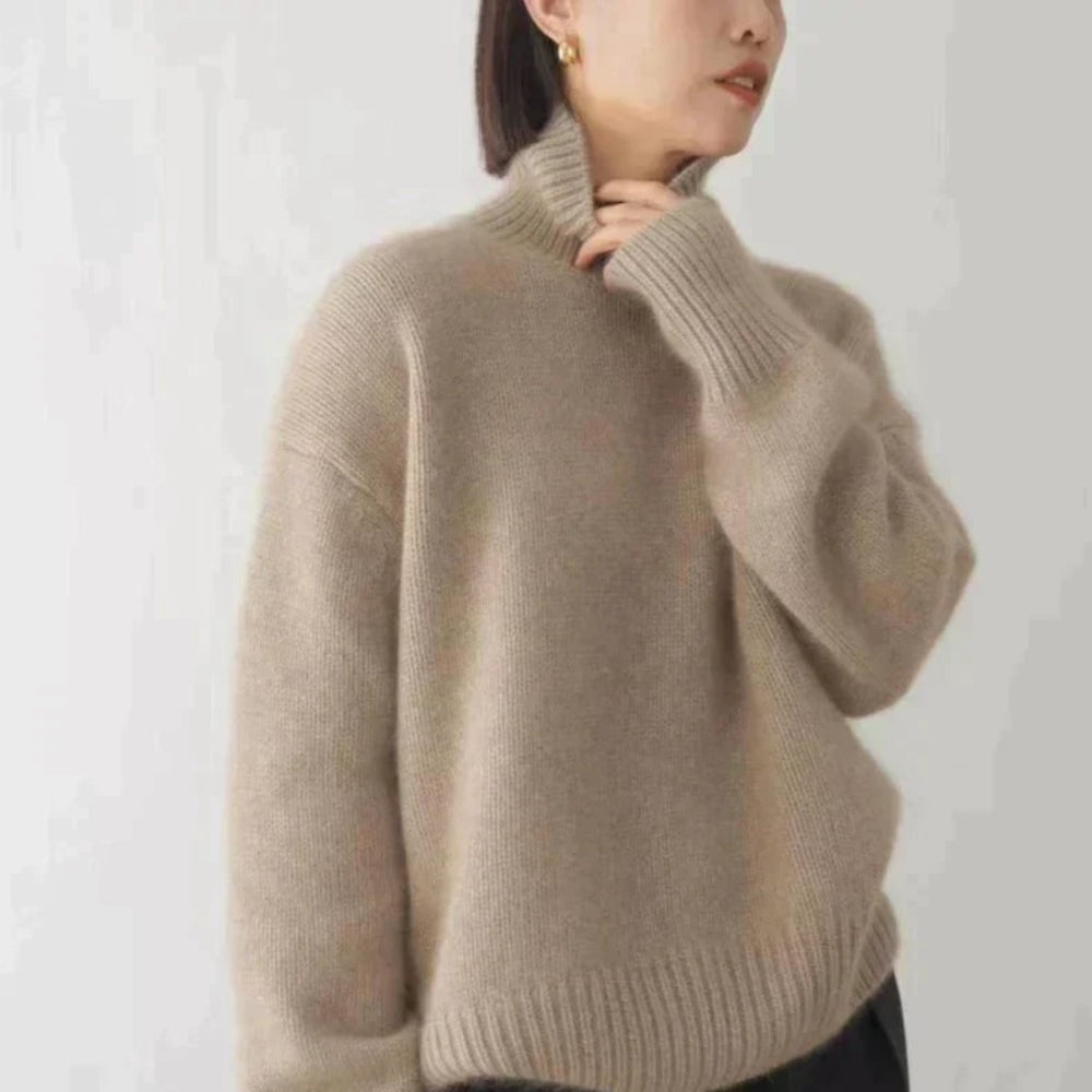 Womens Sweater Turtleneck Cashmere Winter Wear - Image 5