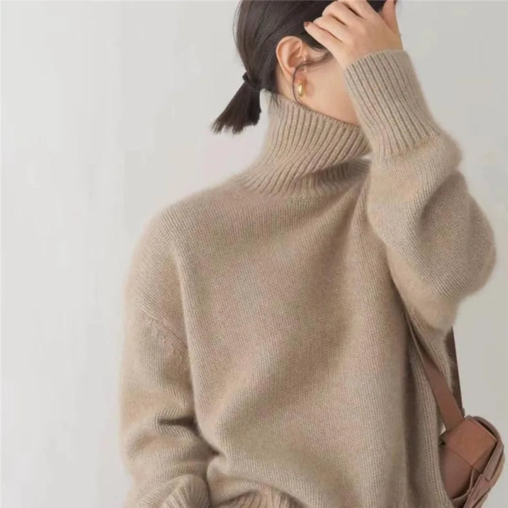 Womens Sweater Turtleneck Cashmere Winter Wear - Image 6
