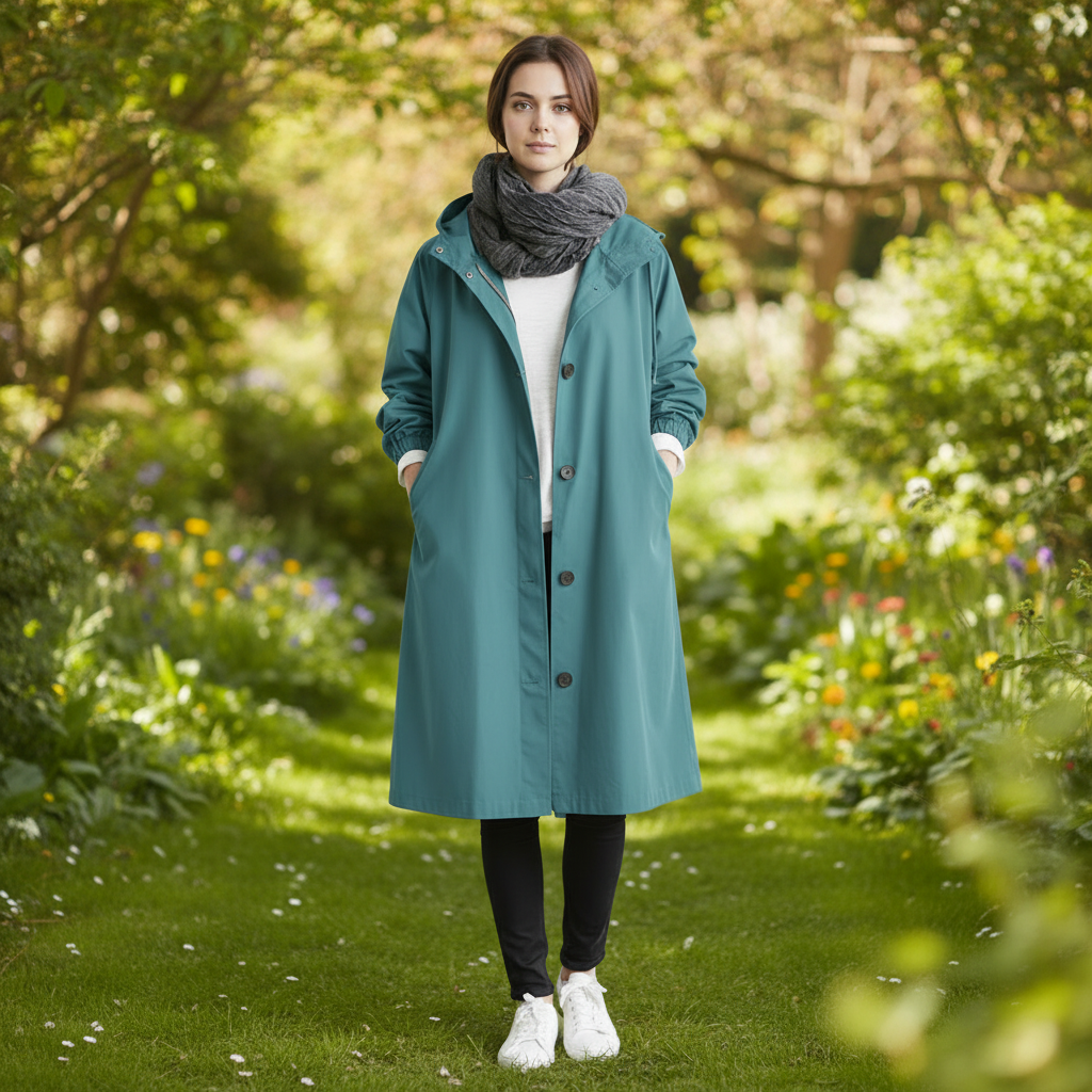 Women's Trench Coat Waterproof Hooded | Raincoat - Image 6