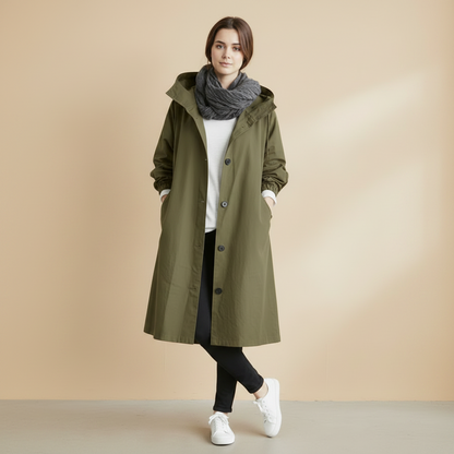 Women's Trench Coat Waterproof Hooded | Raincoat - Image 8