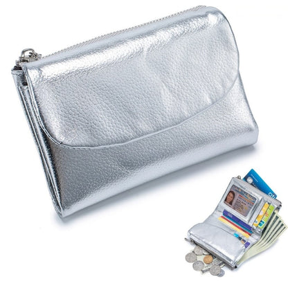 Women's Wallet Leather RFID Protection Slim Bifold Coin Pocket - Image 13