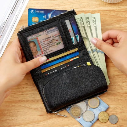 Women's Wallet Leather RFID Protection Slim Bifold Coin Pocket - Image 21