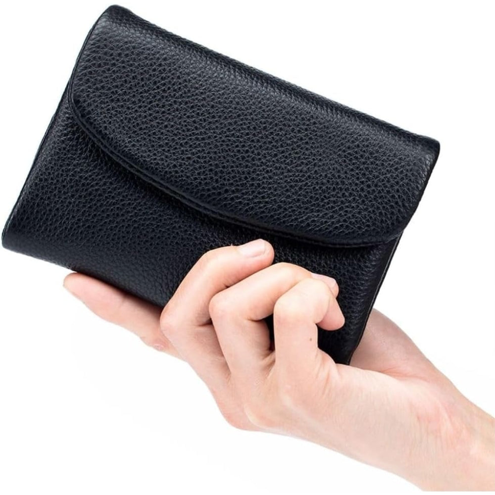Women's Wallet Leather RFID Protection Slim Bifold Coin Pocket - Image 31
