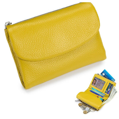Women's Wallet Leather RFID Protection Slim Bifold Coin Pocket - Image 6