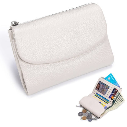 Women's Wallet Leather RFID Protection Slim Bifold Coin Pocket - Image 9