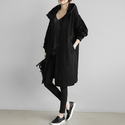 Women's Waterproof Trench Coat Hooded | Functional Outerwear - Image 4