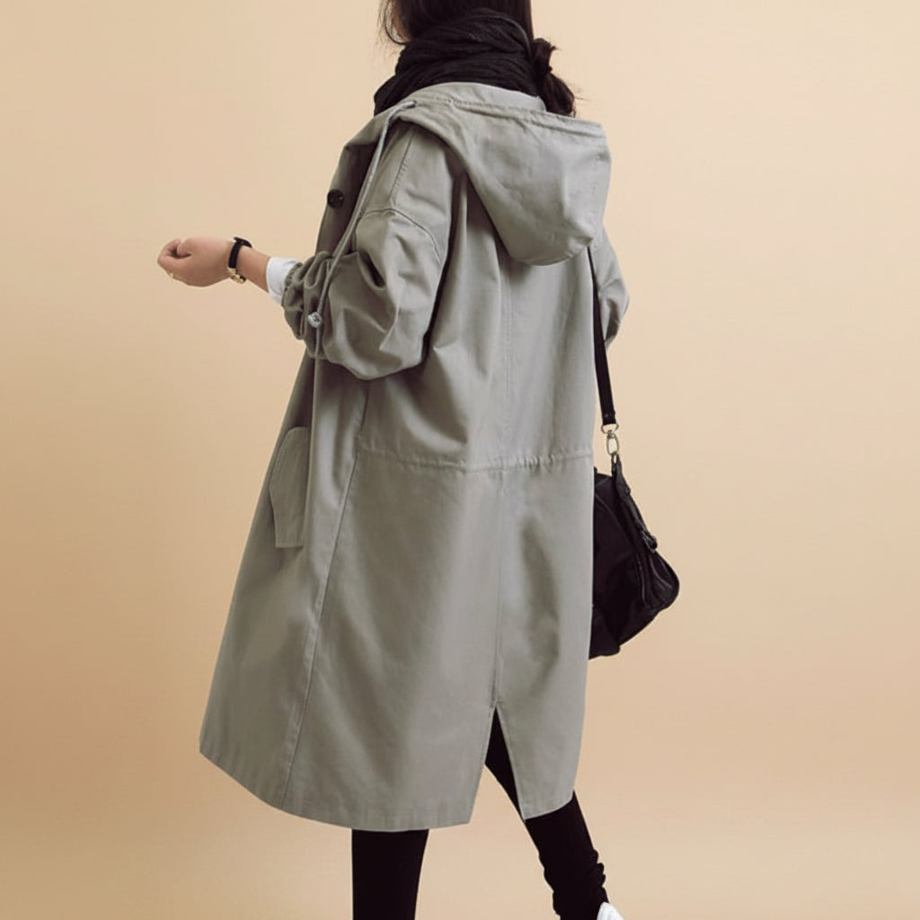 Women's Waterproof Trench Coat Hooded | Functional Outerwear - Image 7