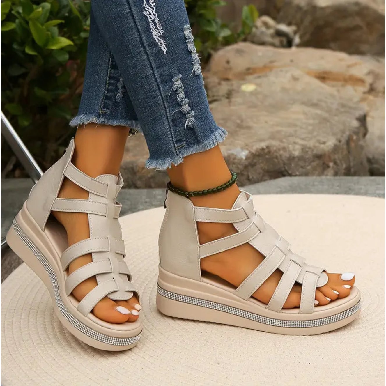 Women's Wedge Espadrille Sandals | Platform Sandals - Image 3