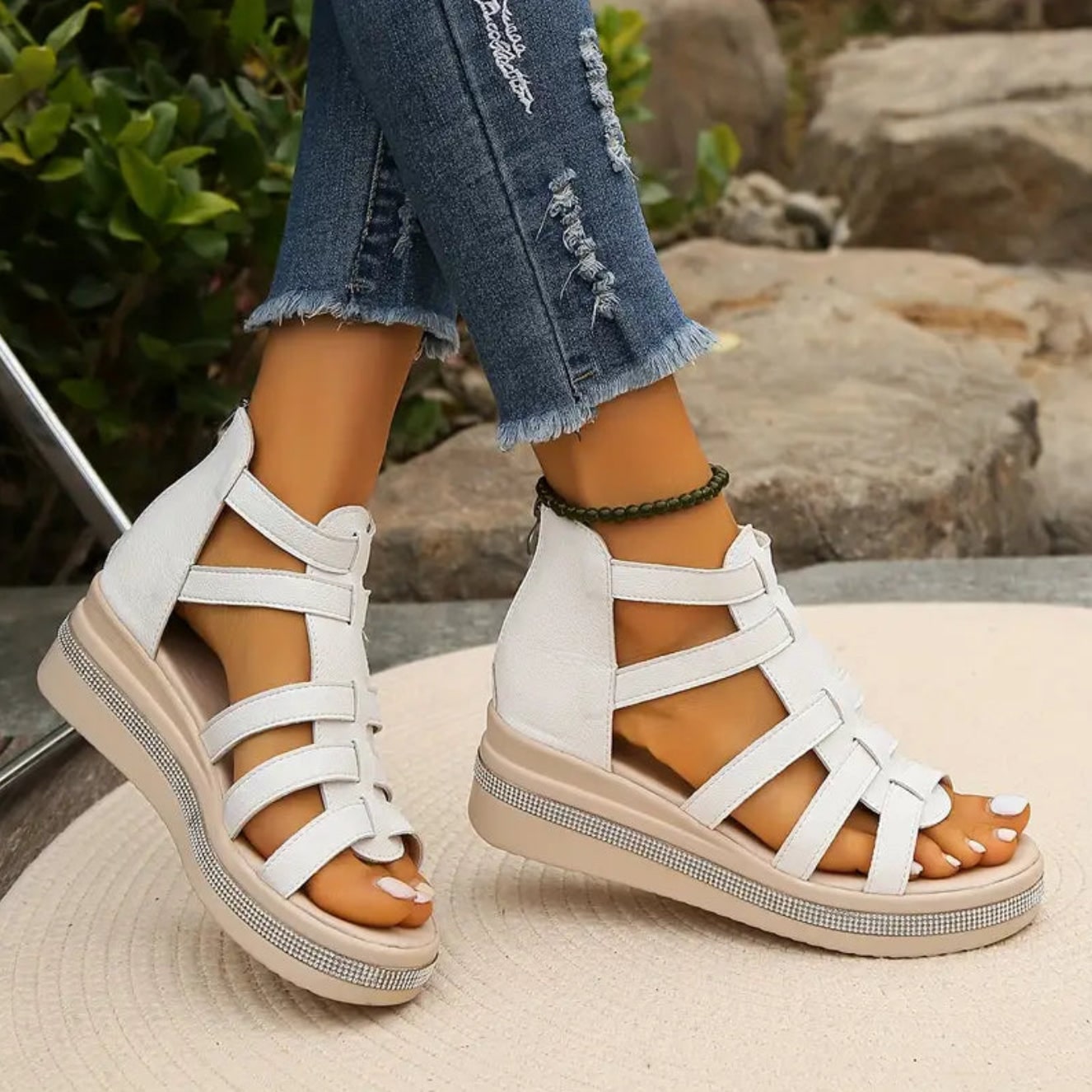 Women's Wedge Espadrille Sandals | Platform Sandals - Image 5