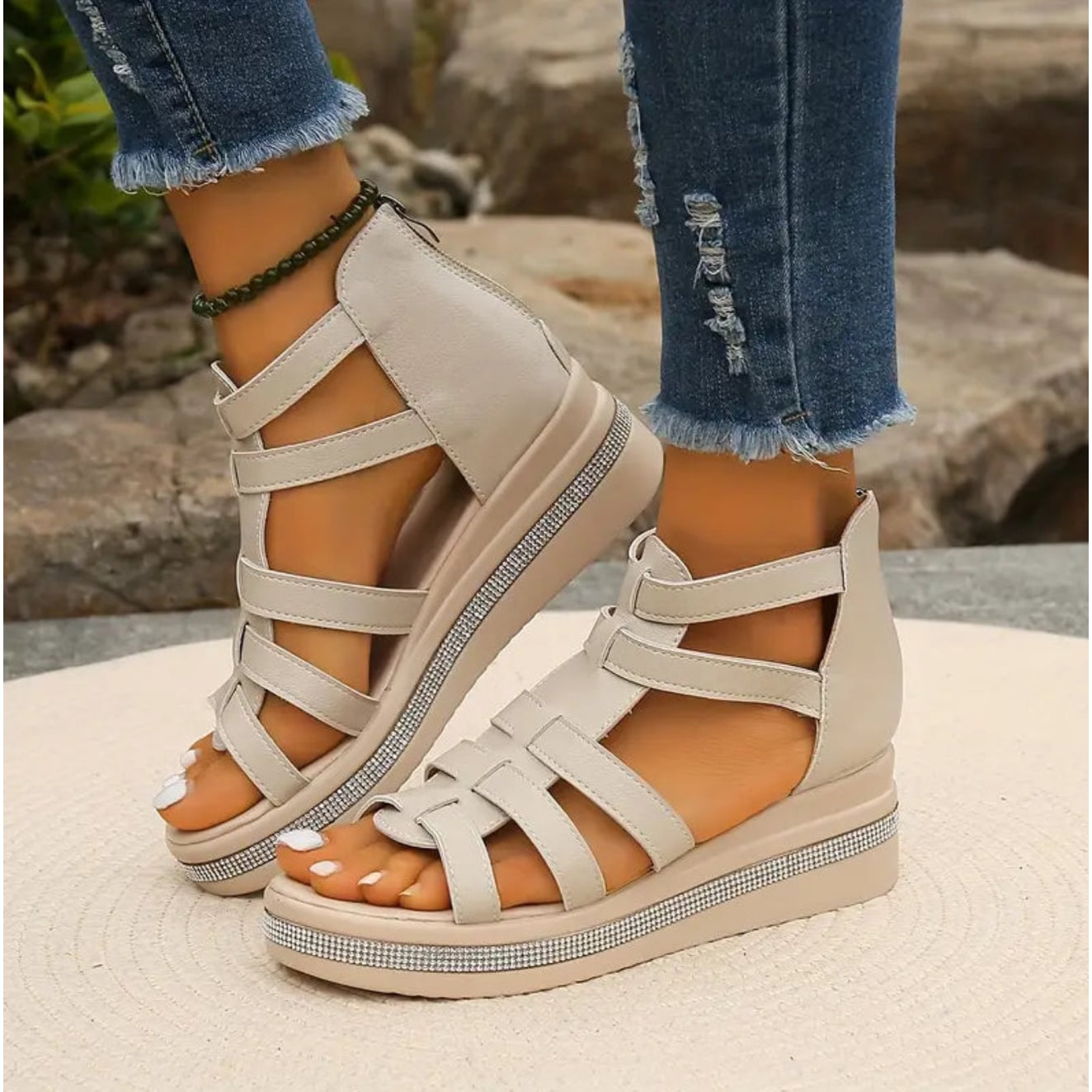 Women's Wedge Espadrille Sandals | Platform Sandals - Image 6