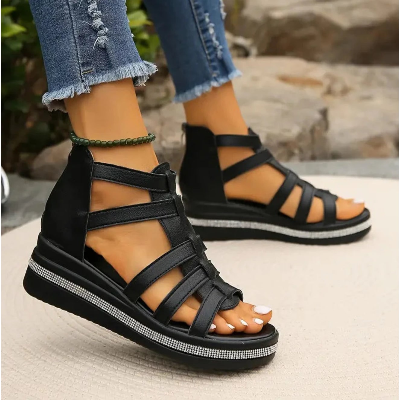 Women's Wedge Espadrille Sandals | Platform Sandals - Image 8