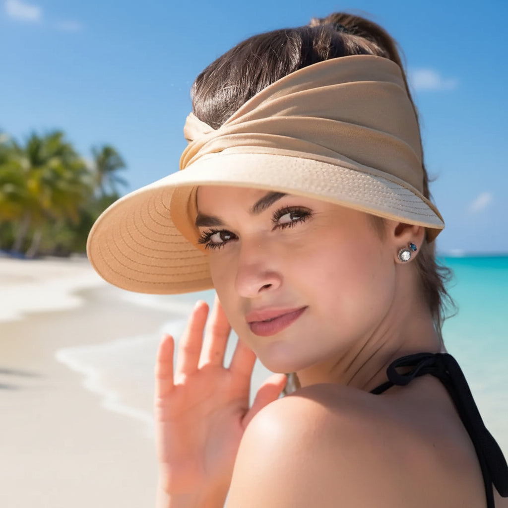 Women's Wide Brim Sun Beach Hat Packable | Sun Protection - Image 1